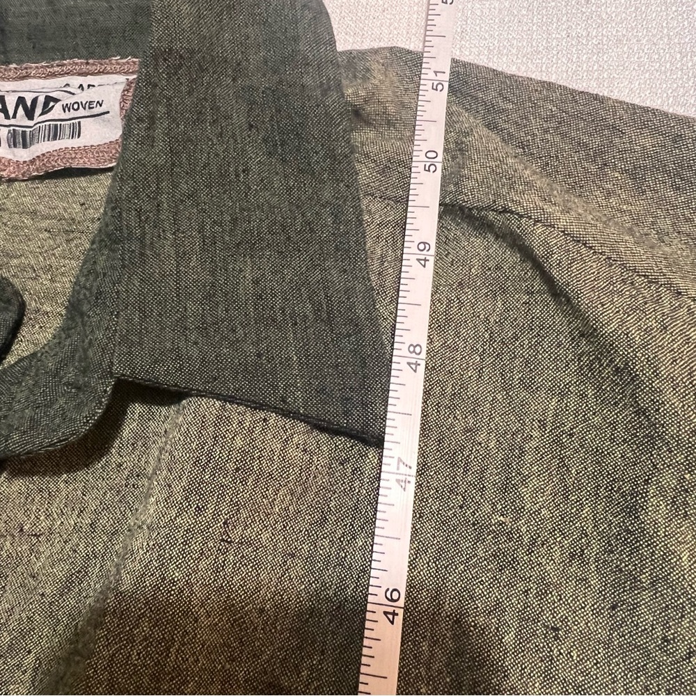 Anthropologie Conditions Apply - Hand Woven 100% Cotton Shirt dress M Exclusive - Picture 13 of 16